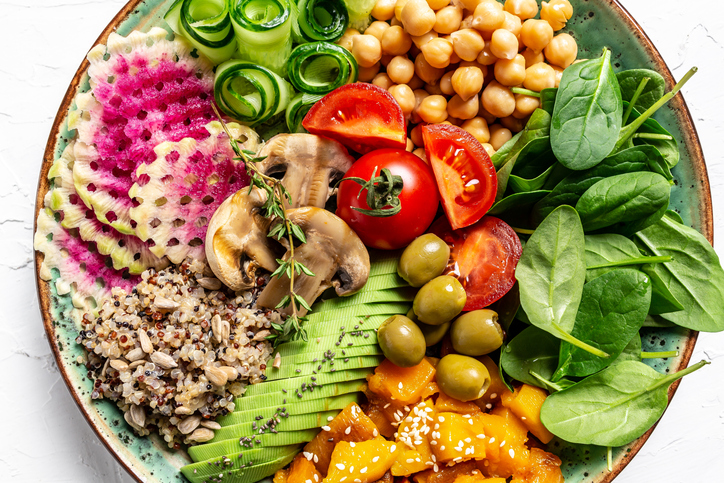 Healthy bowl in one of the best healthy restaurants in Toronto